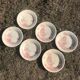 6 vintage plates giens views of pink orient Shabby
