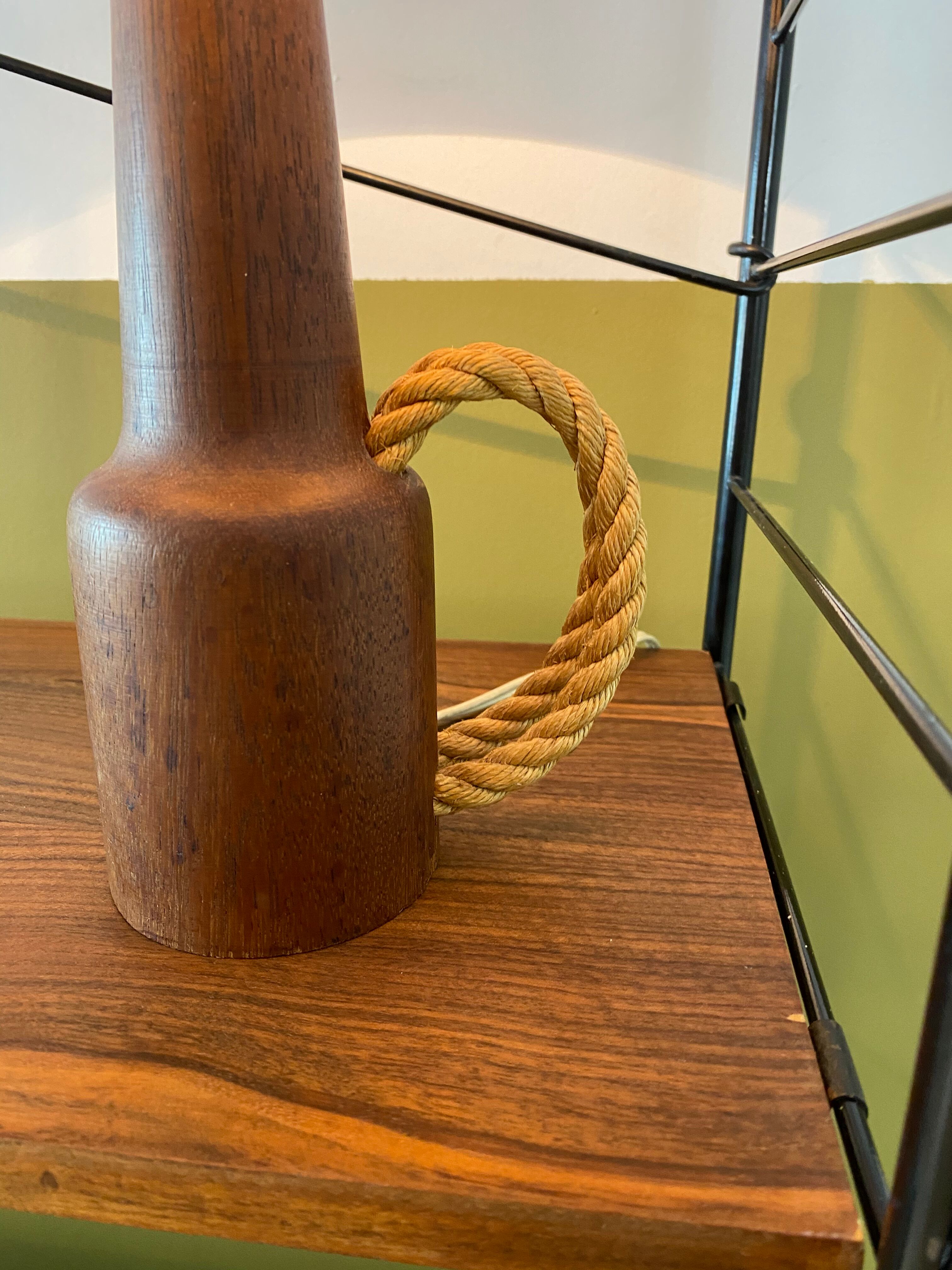 Vintage Scandinavian teak lamp