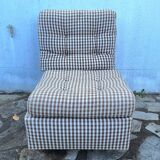 Vintage fabric armchair