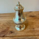 Vintage silver-plated table service duo – Mustard pot with spoon