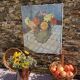 Still life bouquet A.L Murgier, old painting flowers