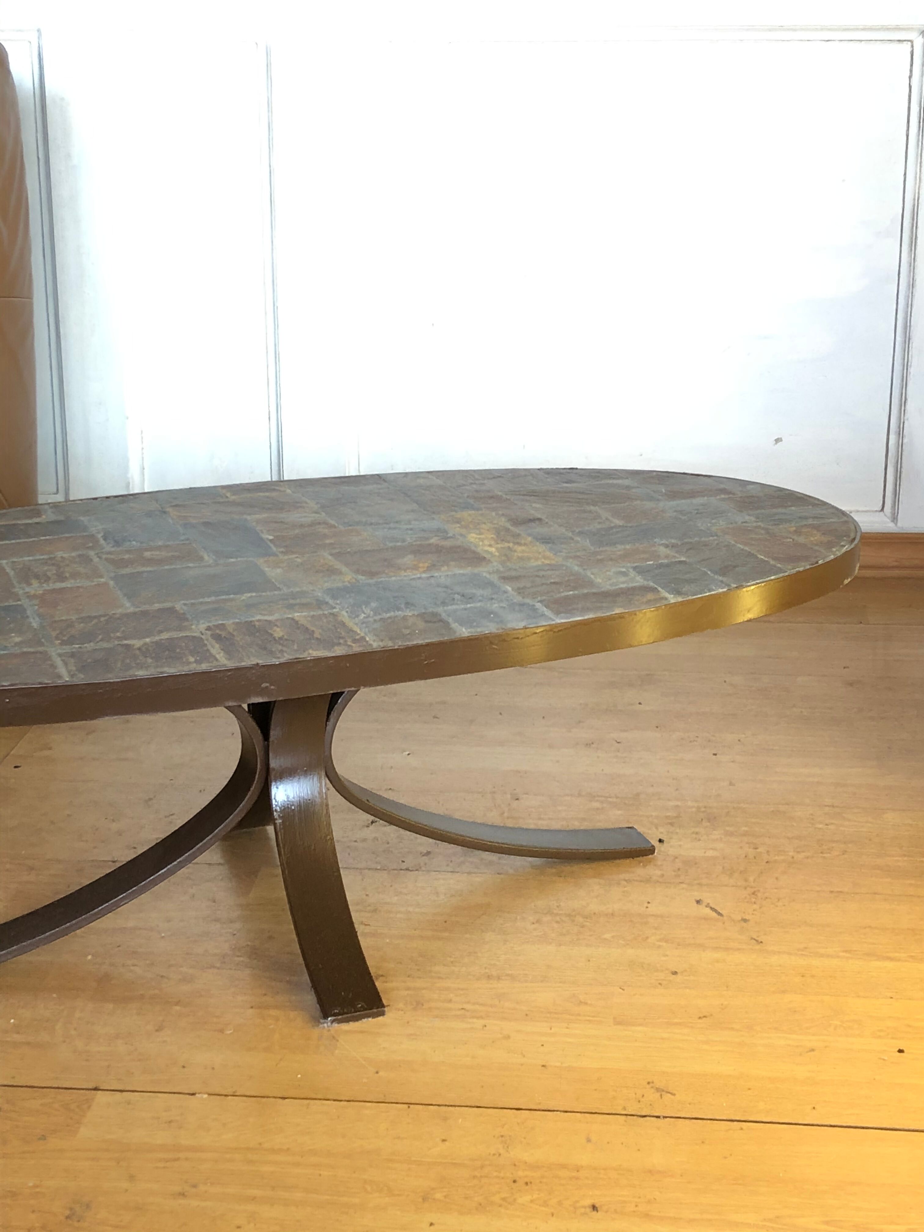 Table basse en pierre naturelle 1970