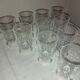 10 crystal liqueur glasses