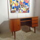 Scandinavian vintage office of the 60s light oak