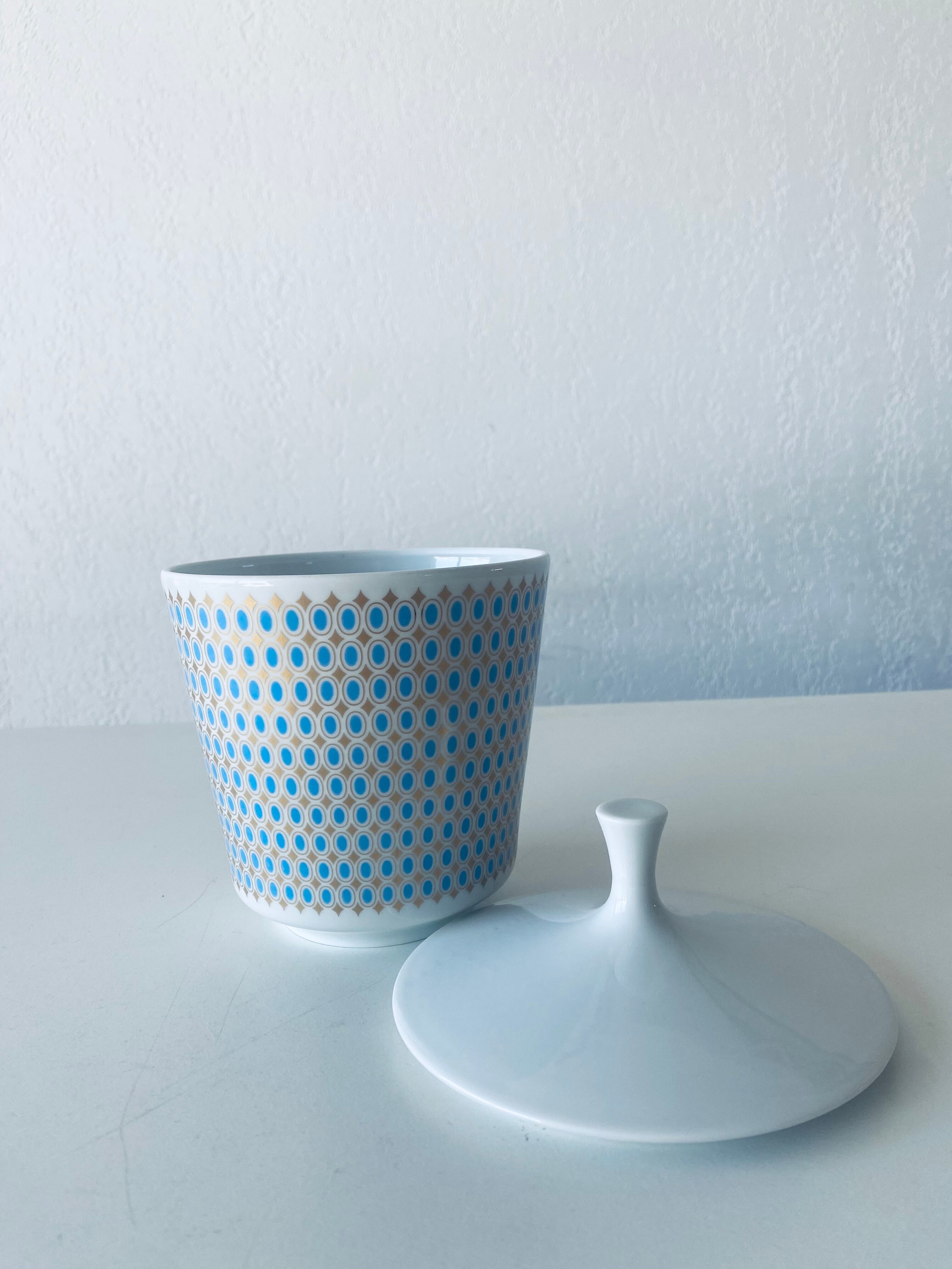 Vintage porcelain candy box stamped Heinrich