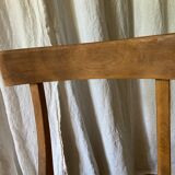 2 chairs in yellow wood fabric pierre frey