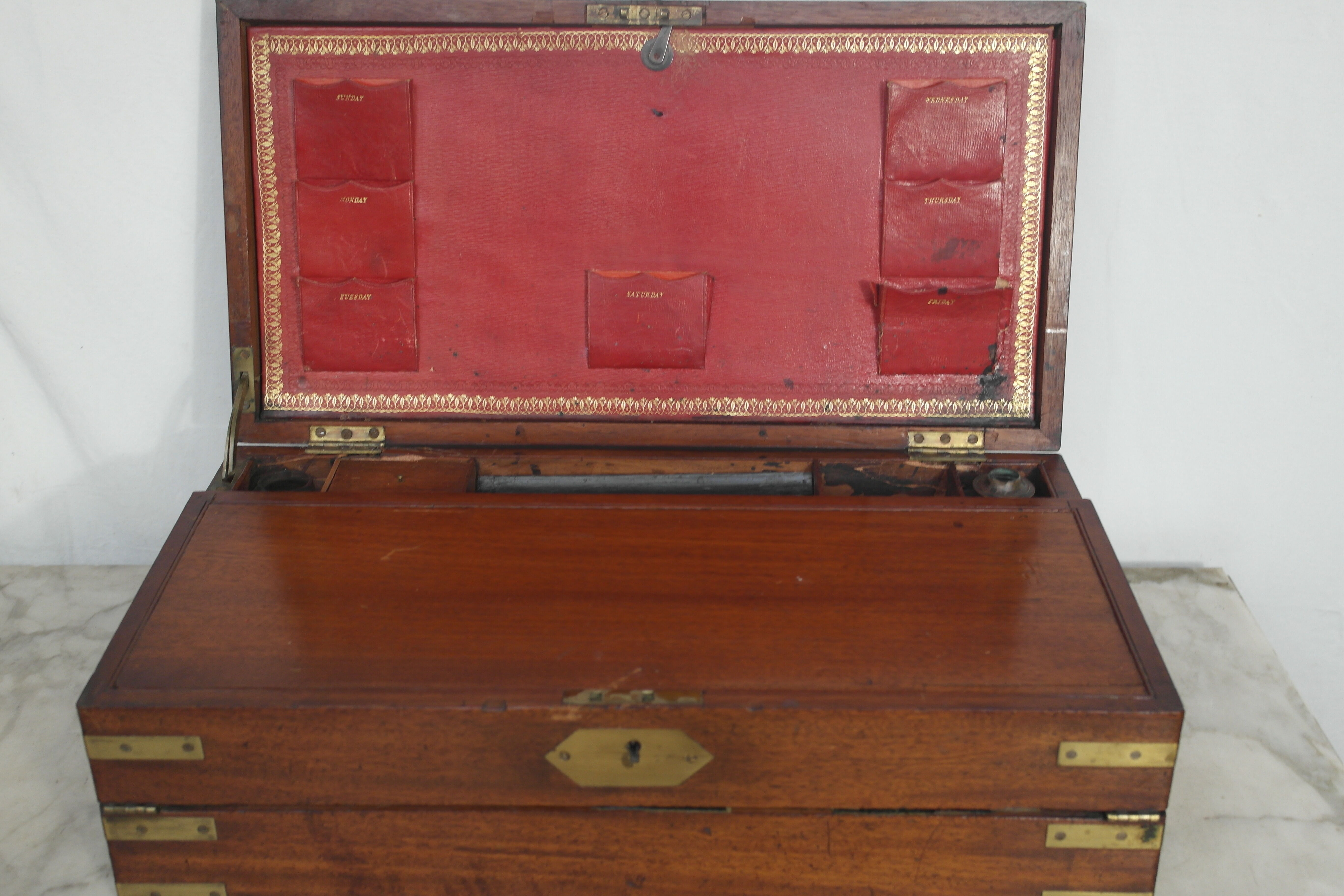 18th mahogany navy writing