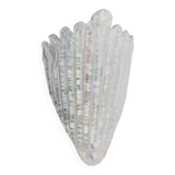 Vintage Murano Glass Shell Wall Lamp - Transparent Iridescent Glass, 1970s Italy