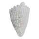 Vintage Murano Glass Shell Wall Lamp - Transparent Iridescent Glass, 1970s Italy