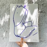 Silhouette féminine, sérigraphie en édition limitée