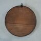 Old wooden round mirror - 28cm