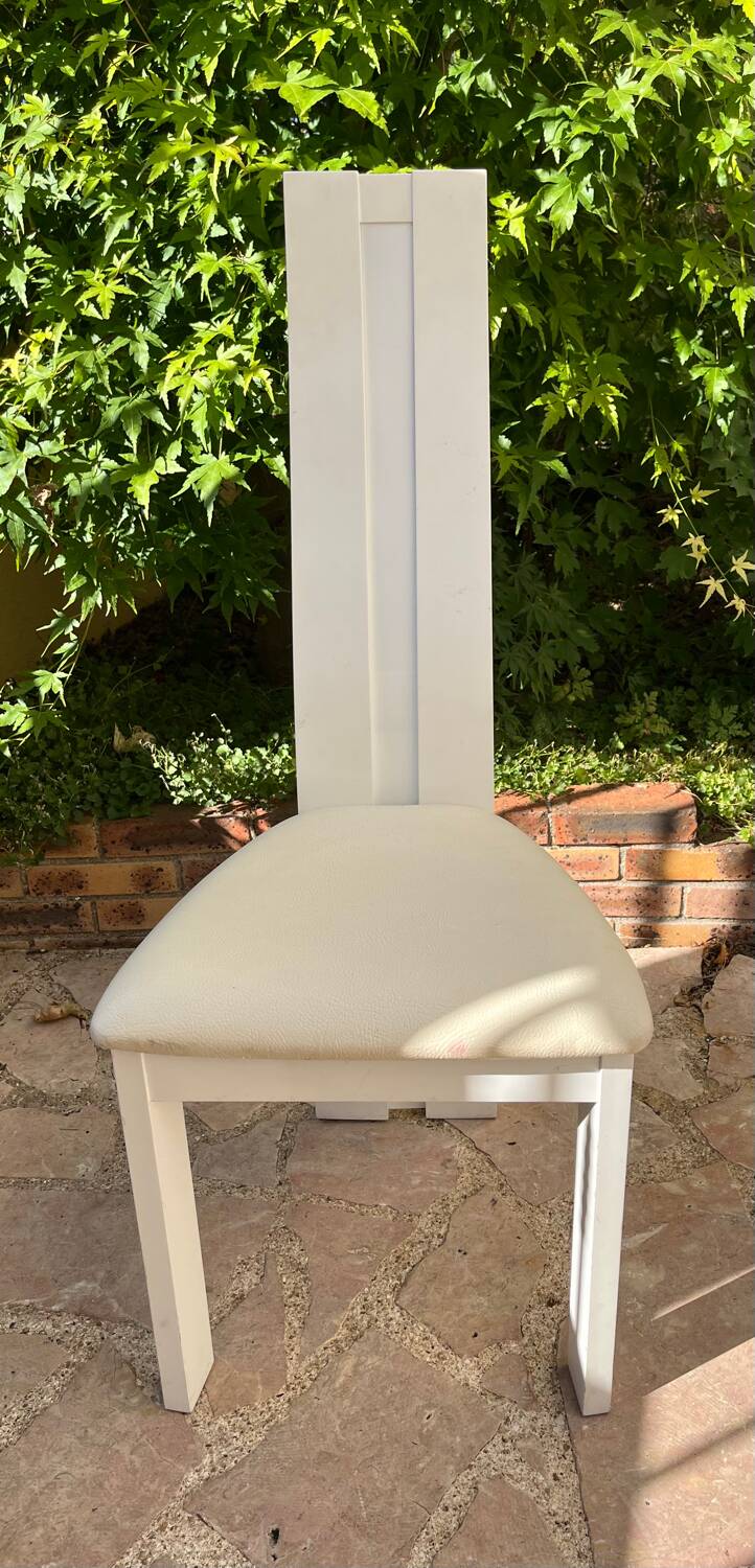 White designer chair