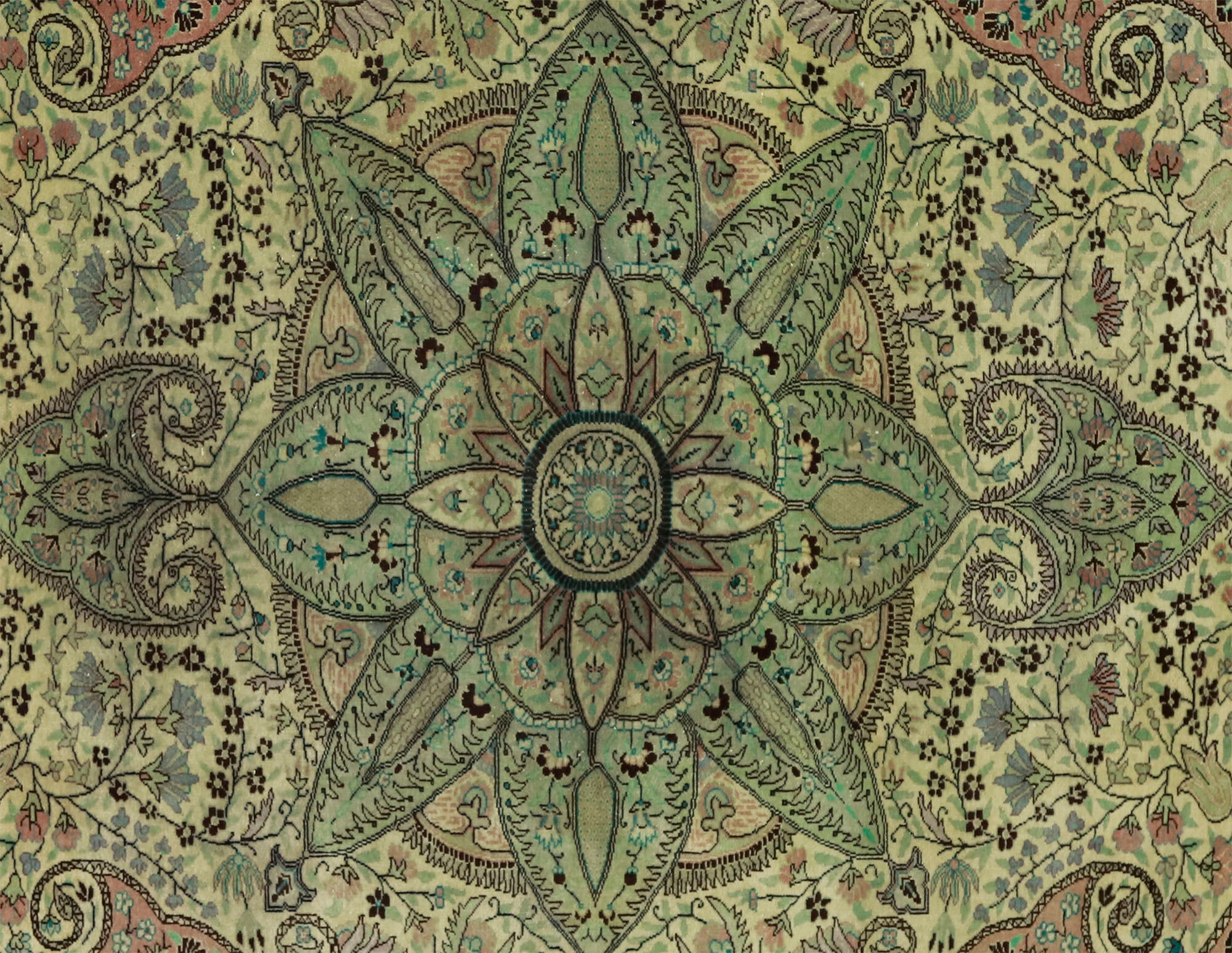 Anatolian handmade vintage rug 303 cm x 200 cm