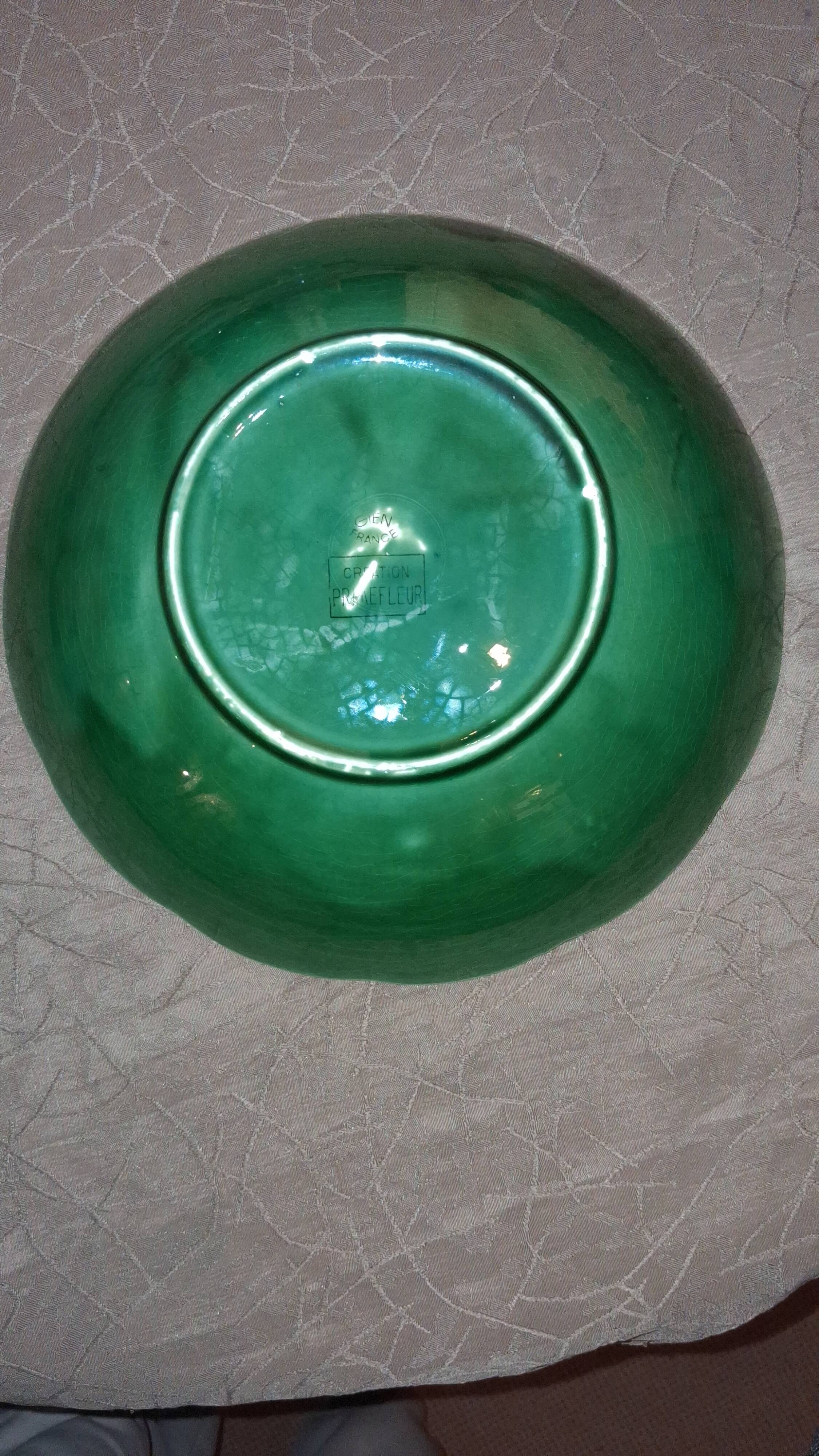 shallow dish earthenware from GIEN