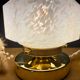 Table lamp vintage globe art deco glass of Clichy white