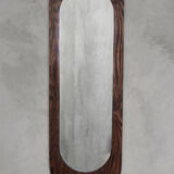 Scandinavian wood wall mirror, 1950s
