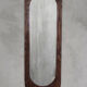 Miroir mural en bois scandinave, années 50