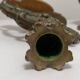 Pair of bronze candlesticks representing chimeras/dragons - 19th century