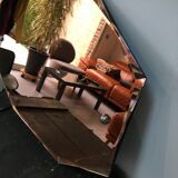 Art deco bevelled mirror  75x54cm