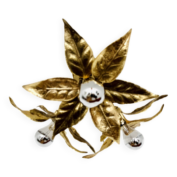 Hollywood Regency Flush Lamp by Willy Daro for Massive