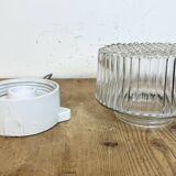 Vintage White Porcelain Ceiling Light, 1970s