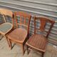 Set mismatched bistro chairs