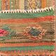 Tapis kilim persan à rayures vertes et oranges 5x8, 155x250 cm