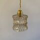 Suspension with vintage amber glass globe