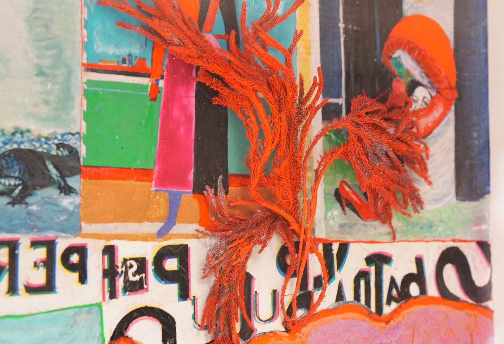 Guido Coletti: Mixed Media Collage (70s/80s) - Italian, Plexi