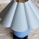 Lampe de chevet vintage bleue style coastal