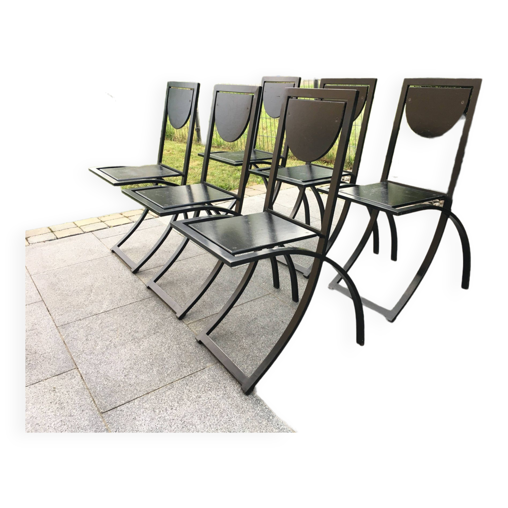 Set of 6 Sinus Dining Chairs by Karl Friedrich Forster 80s
