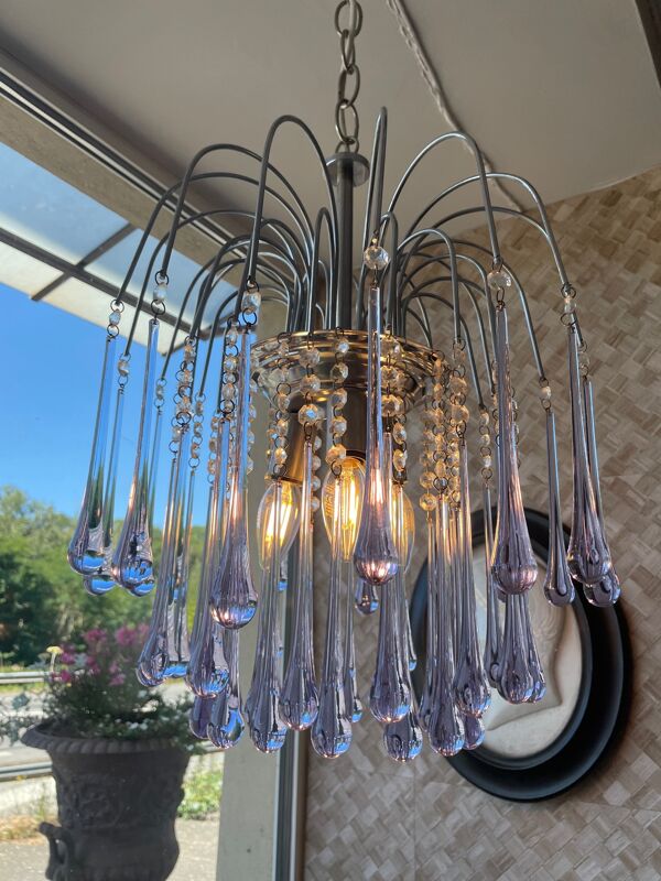Lustre goutte Murano
