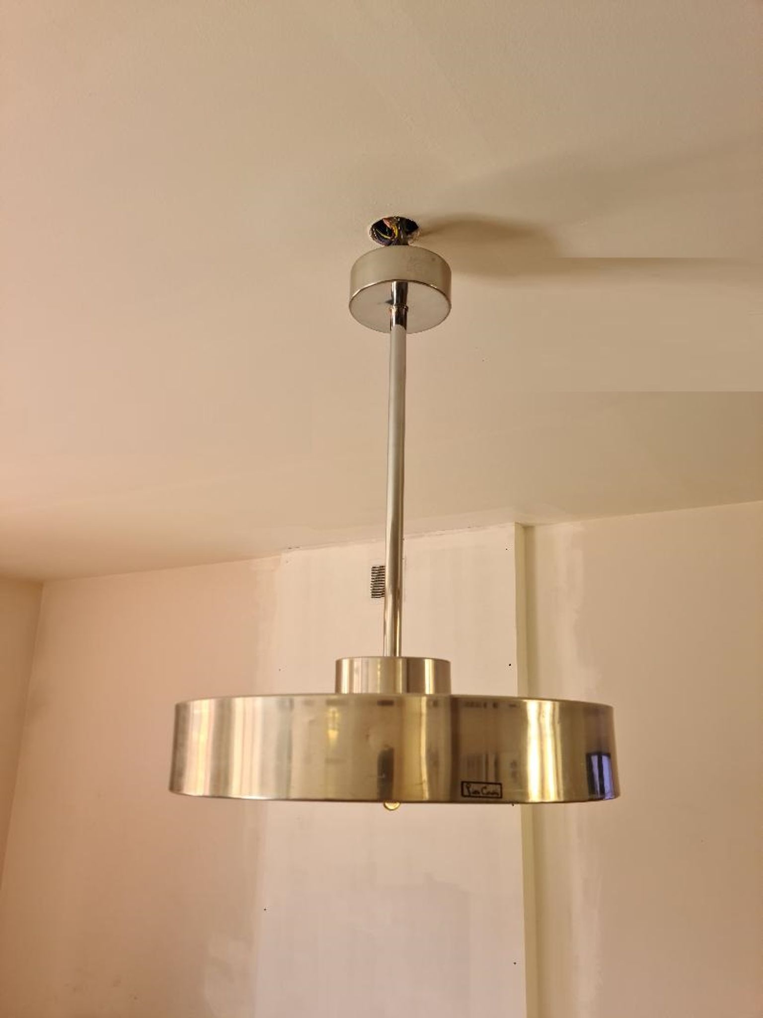 Hanging lamp signed Pierre Cardin