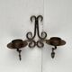 Vintage Swedish Wrought Iron Wall Candleholders from Ahrnebergs, Set of 2