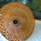 Wicker hanging lamp