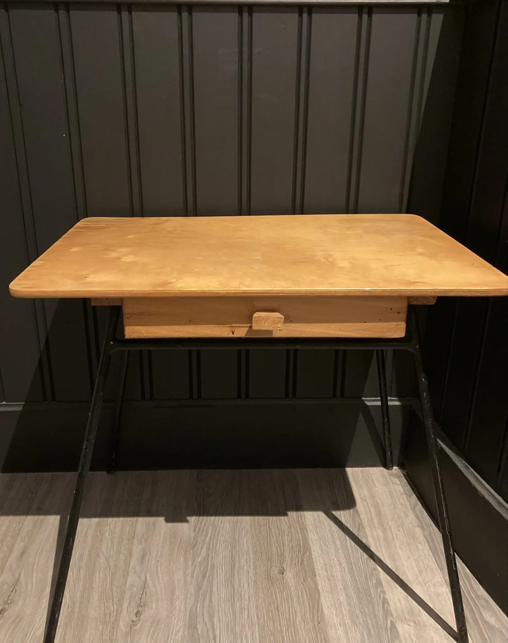 Small vintage children's desk, designed by Jacques Hitier.