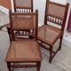 Lot de 3 chaises cannée anciennes