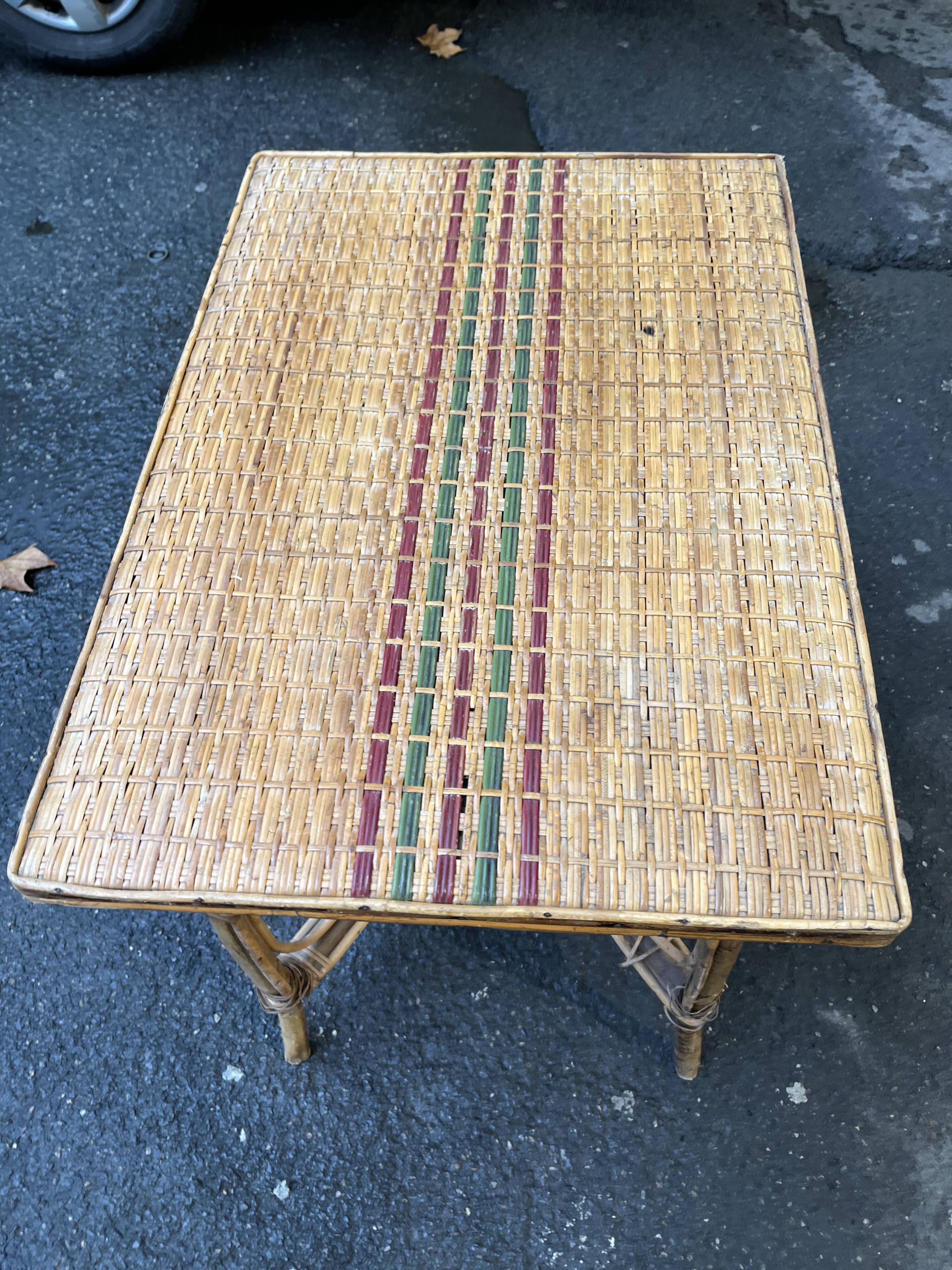 Rattan table