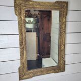 Ancien miroir doré Napoléon III,  91×61cms
