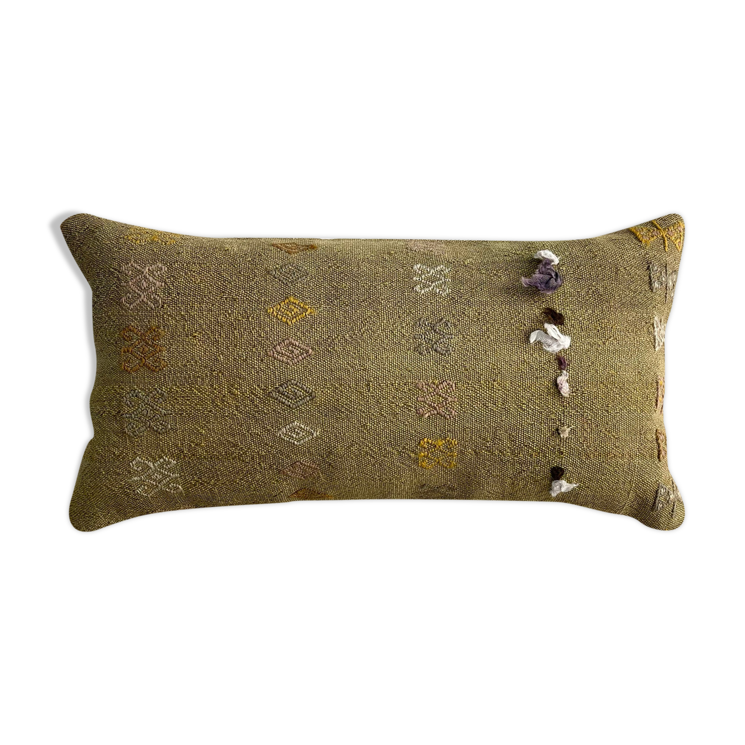 Vintage turkish kilim cushion cover, 30 x 60 cm