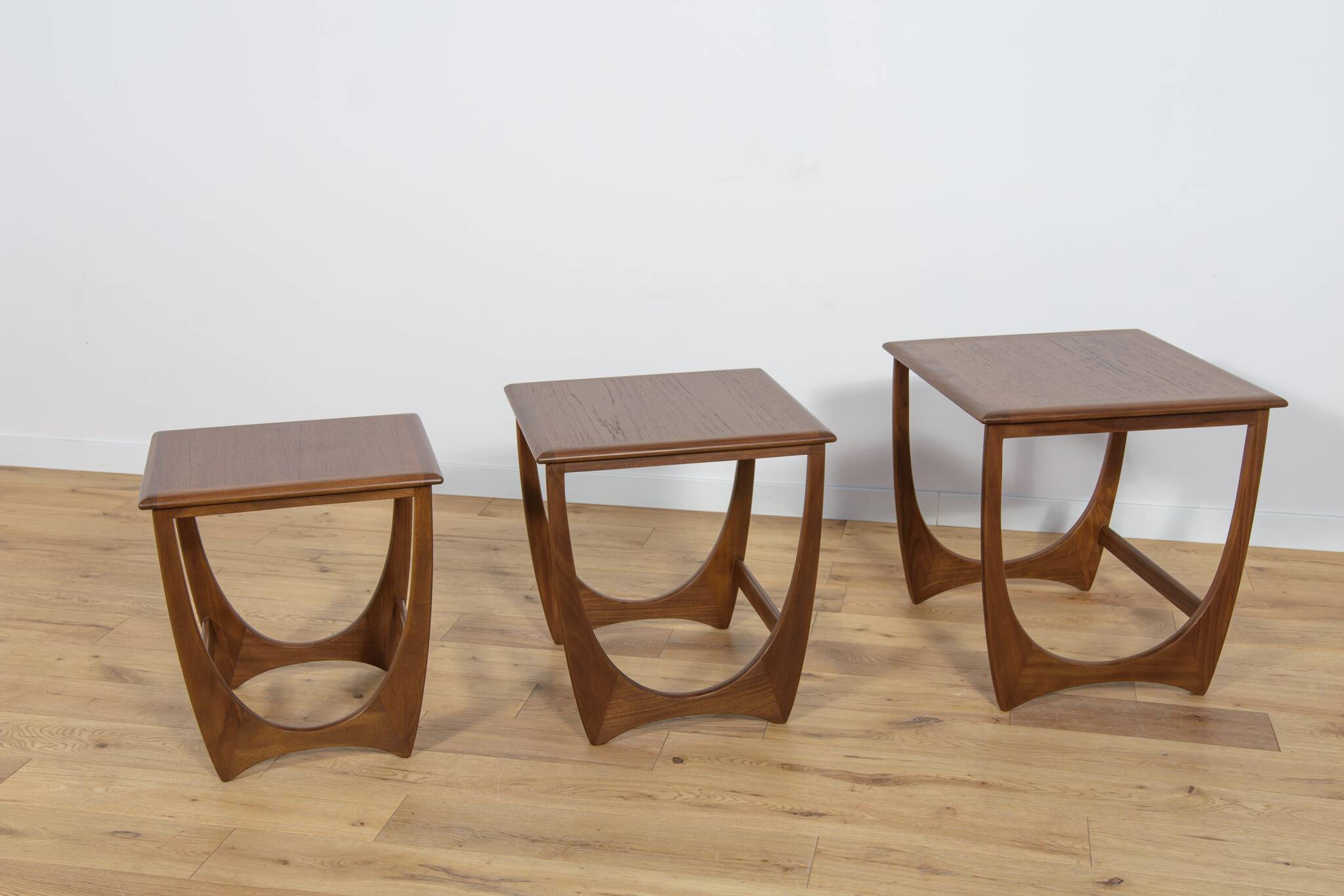 Mid-Century Teak Nesting Tables by V. Wilkins for G-Plan, 1970s, Set of 3