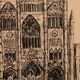 Pen drawing ink cathedral of Tours dated signed Talbot