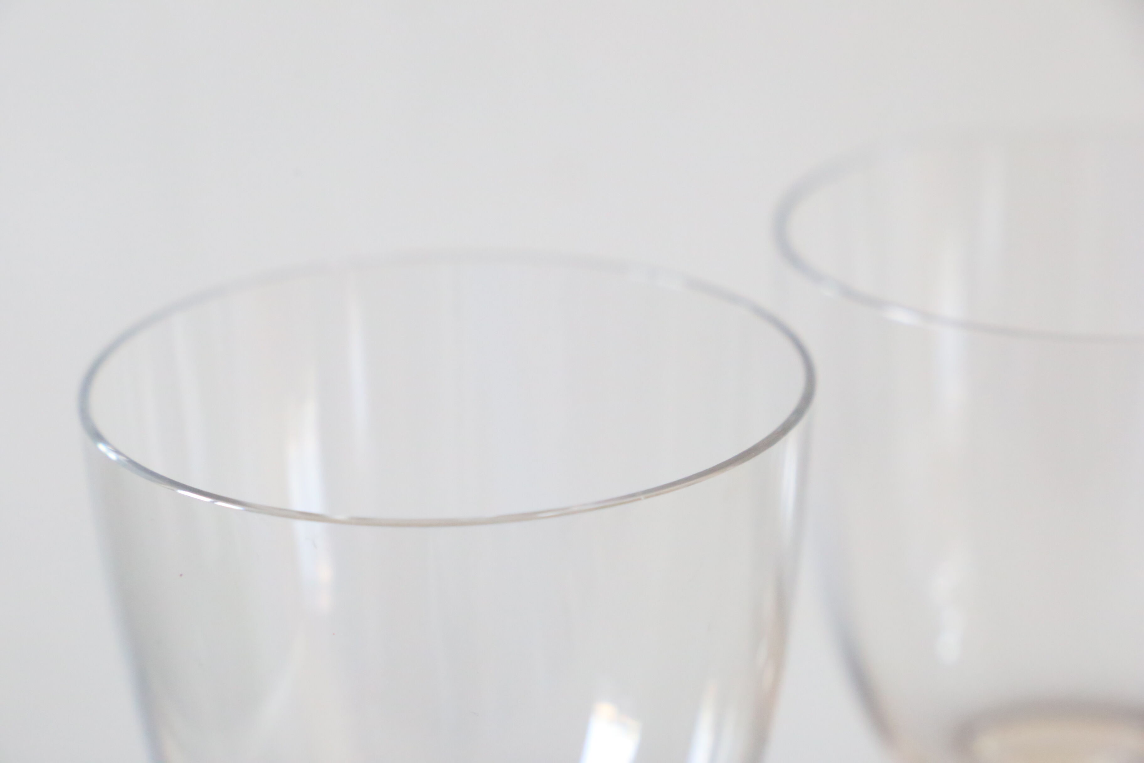 Set of 3 wine glasses, crystal