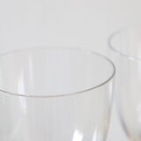 Set of 3 wine glasses, crystal
