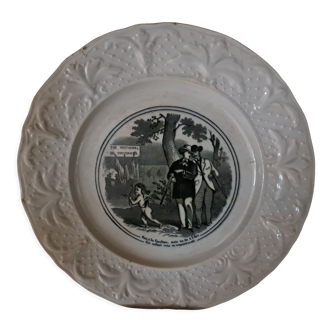 J.Vieillard Bordeaux talking plate