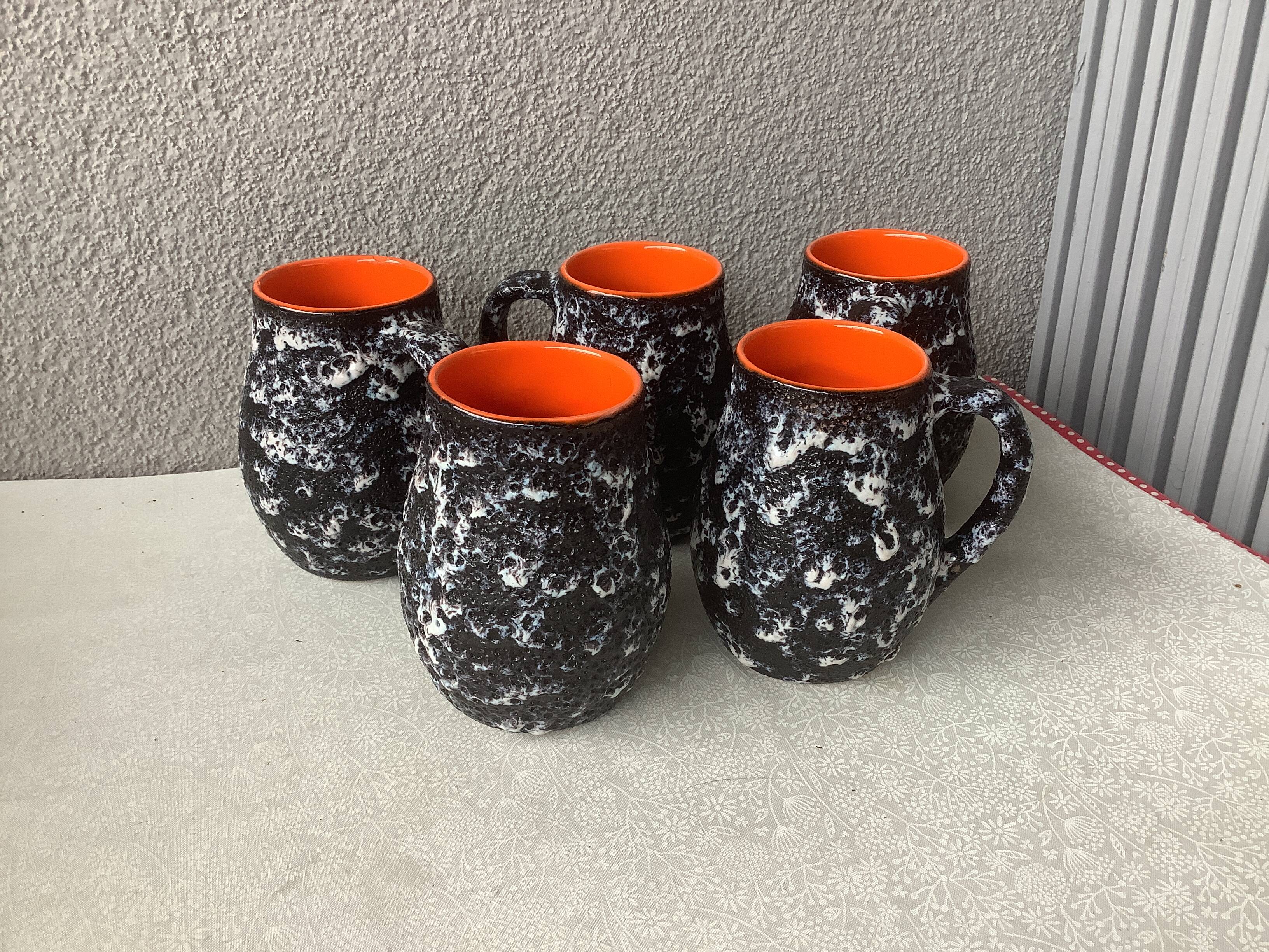 Vallauris orangeade glasses by Marius Musarra for Mabyjo