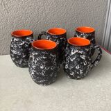 Vallauris orangeade glasses by Marius Musarra for Mabyjo