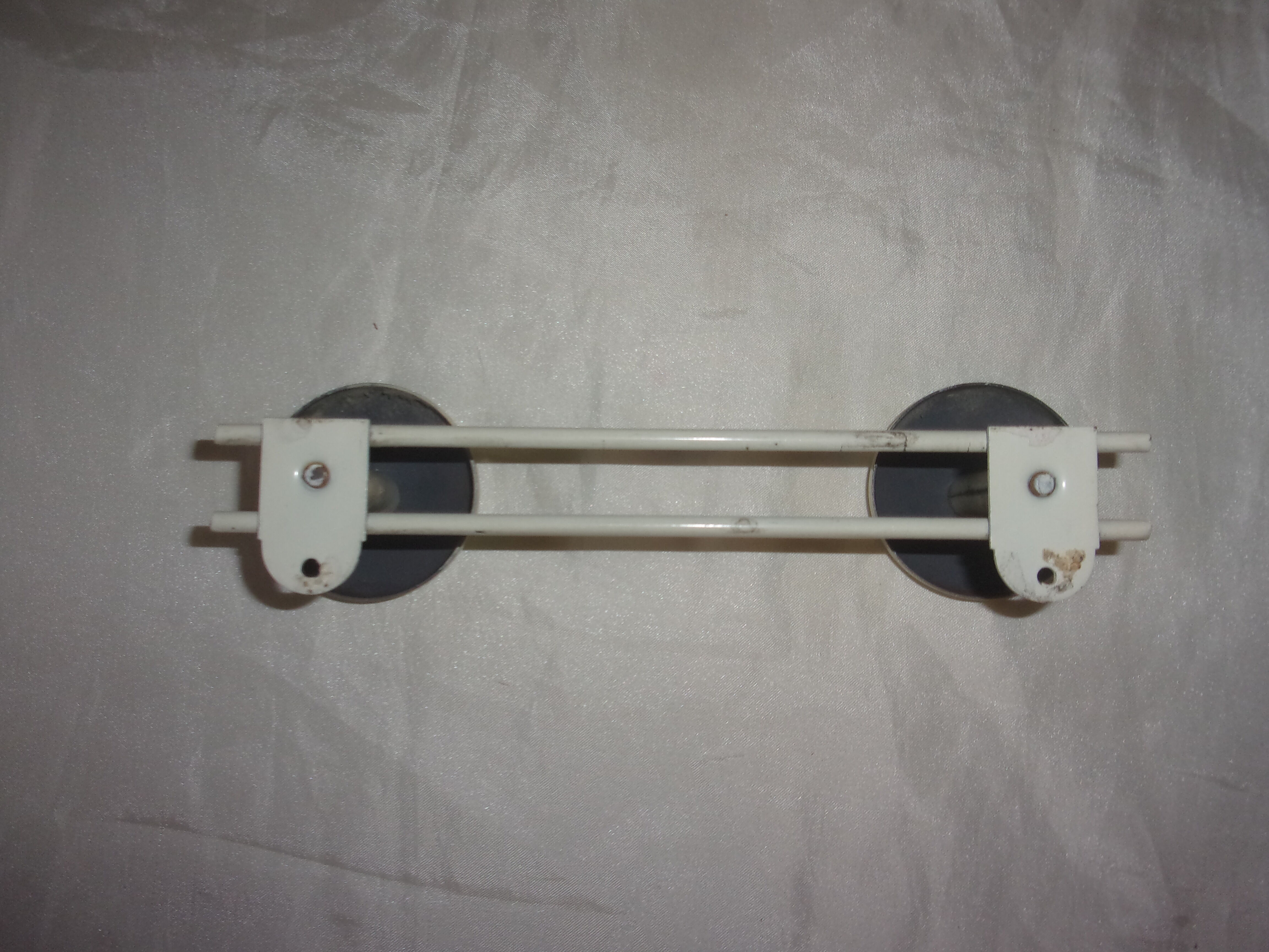 Old coat rack 2 metal hooks
