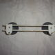 Old coat rack 2 metal hooks