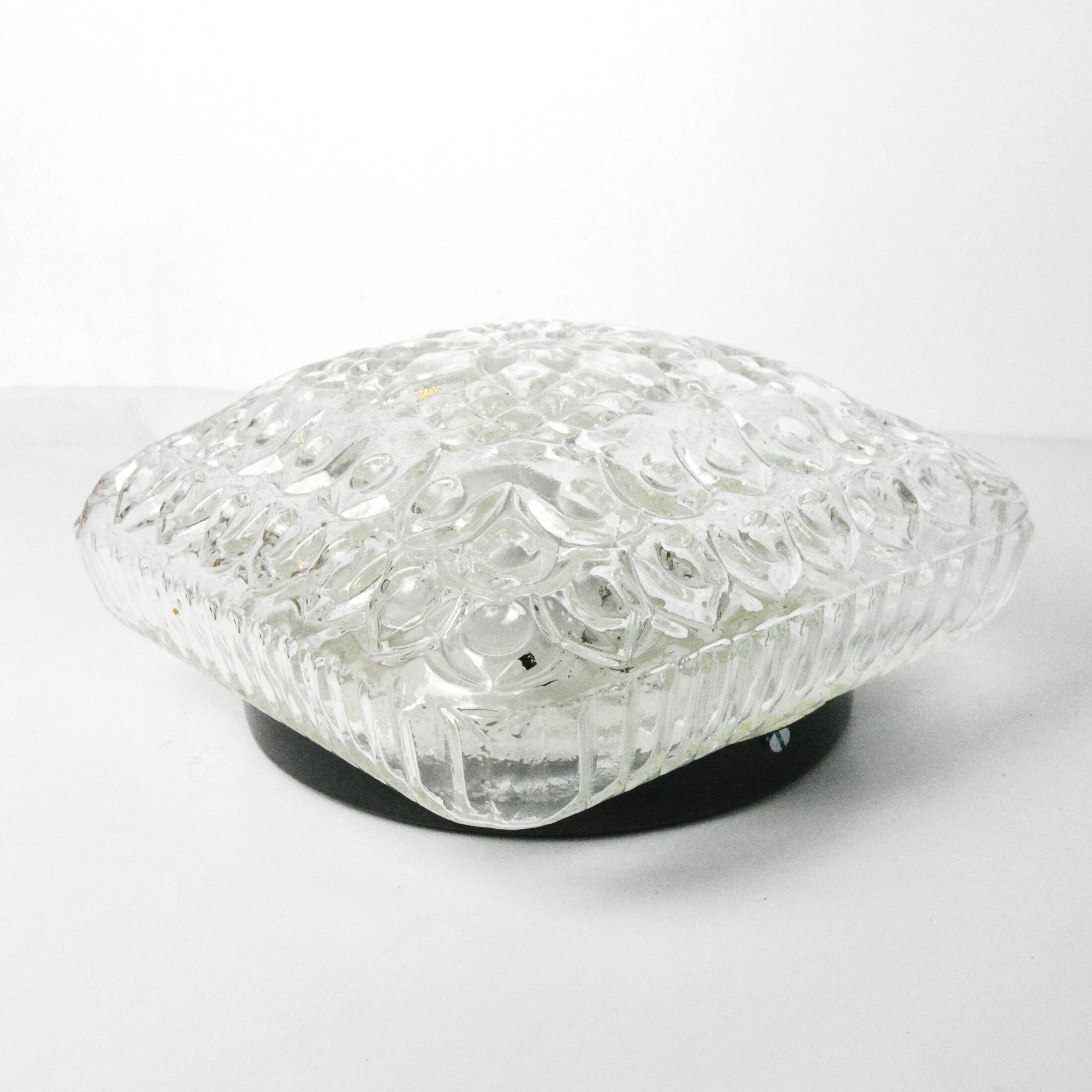 1970s modern glass plafond HP Leuchten, Germany